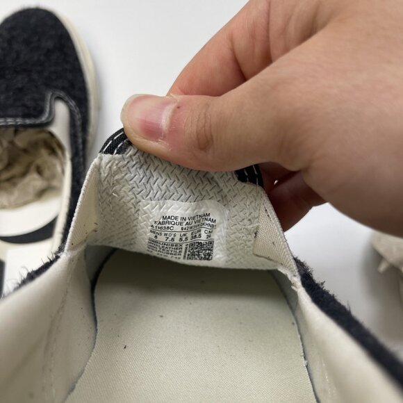 Converse x GOLF le FLEUR One Star Slip Pro Shoes Slip-On Black Women Sz 7.5 NEW - Picture 8 of 10